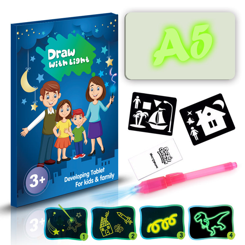 3D Magic Light Drawing Pad for Kids | Glow Sketch Board Toy