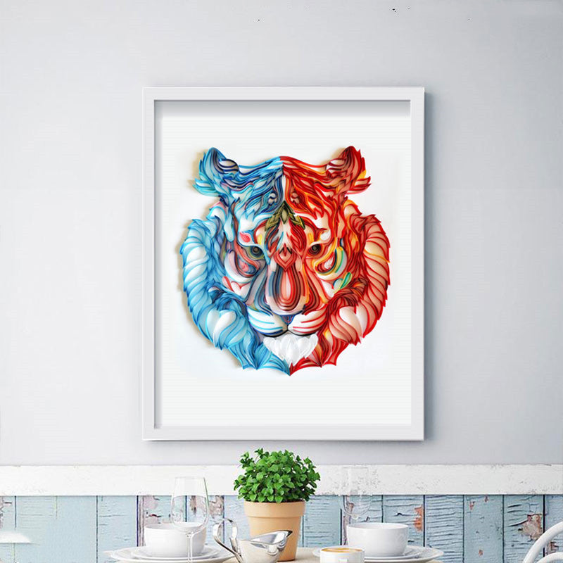 Quilted Paper Illustration Material Package Set Lobby/ Baby Room Decoration Painting Slot