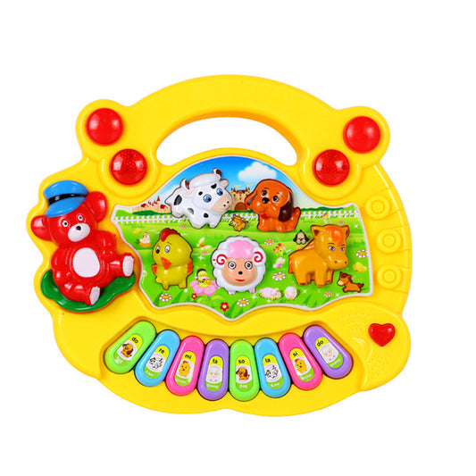 Farm Animal Musical Keyboard Toy for Kids – Educational Learning Piano with Animal Sounds & Lights