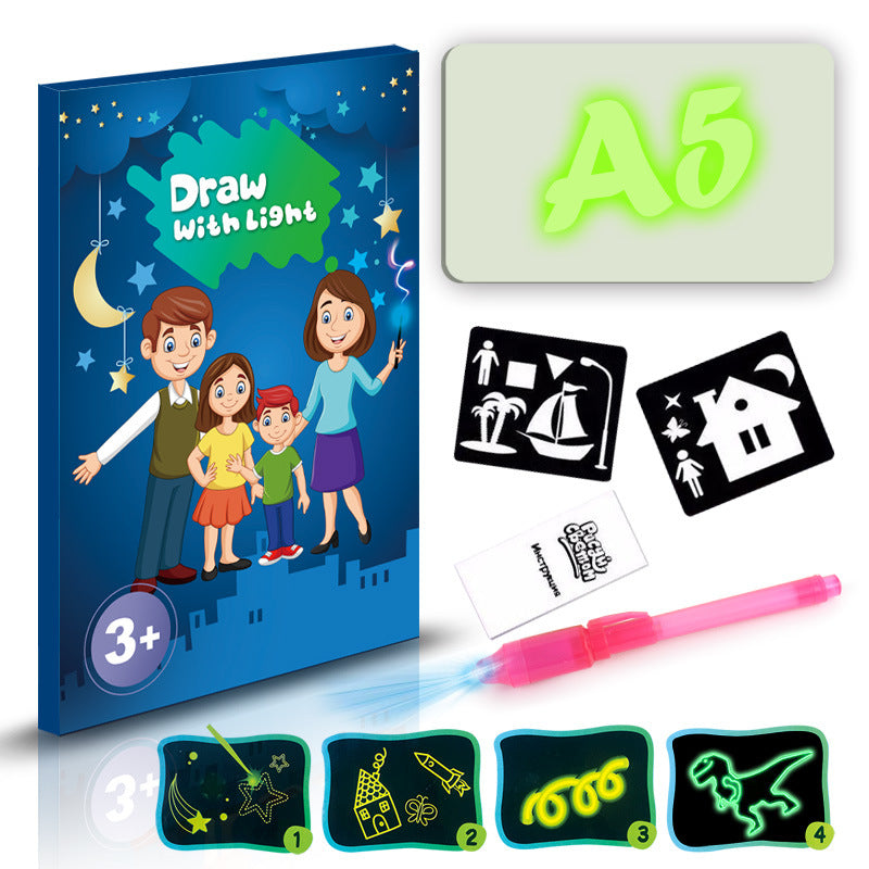 3D Magic Light Drawing Pad for Kids | Glow Sketch Board Toy