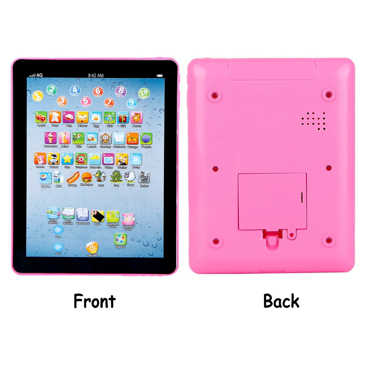 Baby Learning Tablet – Touch & Learn Educational Mini Pad for Toddlers | ABC, Numbers, Words & Music Toy