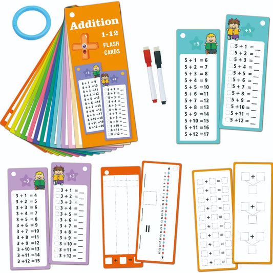 15 Math Digital Cards Addition Erasable Repeated Use Math Learning Cards Children Learning