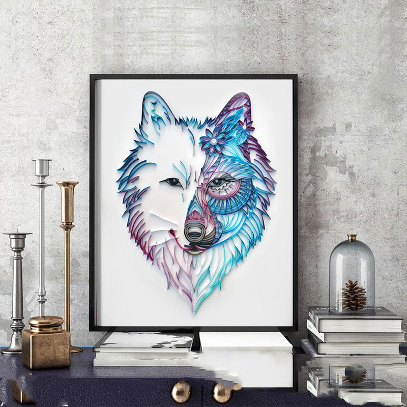 Quilted Paper Illustration Material Package Set Lobby/ Baby Room Decoration Painting Slot